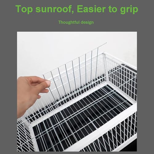 Pigeon Trap Cage with Escape-Proof Design Chicken Trap Bird Cage with One Way Entrance for Sparrows Quails Bird Chick and Duckling (15.75”L x 11.8” W x 10.24” H) - size: 15.75”L x 11.8” W x 10.24” H