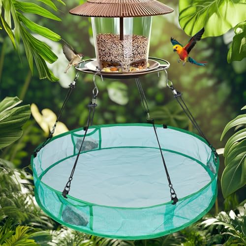2Pcs Bird Seed Catcher for Outdoor Feeders, Bird Feeder Trays to Catch Seed, Upgraded Version Can Prevent Strong Winds. (24 inches) - style: 24 inches