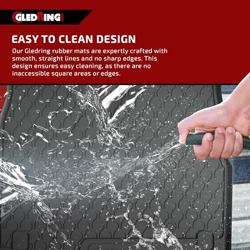 Gledring USA Custom Fit All-Weather Rubber Floor Mats Intended for Mini Cooper/One 2006-2014, No Trimming Required, Tailored Custom Fit, Protects from Rain, Mud and Snow. - color: Mini Cooper/One 2006-2014