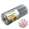 8inch x 50ft Hardware Cloth 1/2 inch Chicken Wire Fencing 19Ga | Hot Dipped Galvanized After Welding Garden Plant Supports Welded Metal Chicken Wire Fence Poultry Animal Netting Cage Screen - size: 1/2in 8in x 50ft