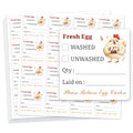 320 Pcs Egg Carton Labels, 2 Inch Square Farm Fresh Lain on Sticker PET Adhesive Egg Packaging Sticker for Box Container Carton Farm Supplies - color: Laid on Date