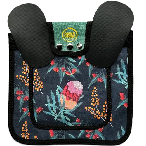 DOWN UNDER OUTDOORS 2 Extra Large Chicken Saddles (Feathers and Flora) | Adjustable Straps, Chicken Apron, Poultry Saver, Pet Supplies, Including Shoulder Cover, 14 oz Breathable Cotton Canvas - color: Feathers and Flora