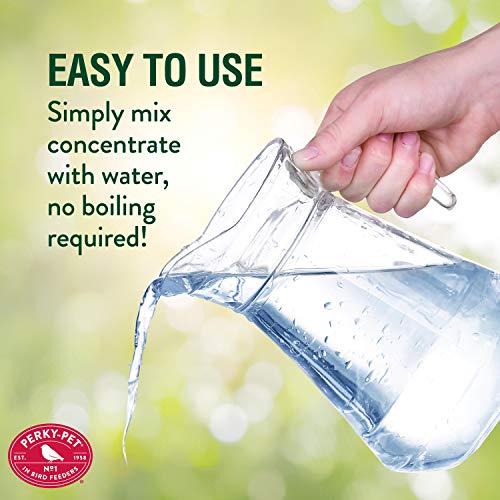 Perky-Pet Hummingbird Nectar Concentrate, 32 oz Liquid Bird Food | Makes 96 fl oz Ready-to-Use Hummingbird Feed for Wild Bird Feeders, 100% Sucrose Formula, 238CL - size: 32 Fl Oz (Pack of 1)