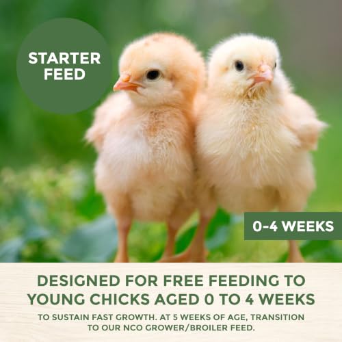 New Country Organics | Starter Feed for Baby Chicks | Soy-Free | 21% Protein | Certified Organic and Non-GMO | 25 lbs - size: 25 Pound (Pack of 1)