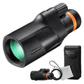 K&F Concept® 12X50 Monocular Telescope with Cleaning Cloth, FMC Lens & BAK4 Prism Telescopes for Adults, Sky Captain HD Monocular for Bird Watching Hunting Hiking Camping Travelling - size: 12*50-Black