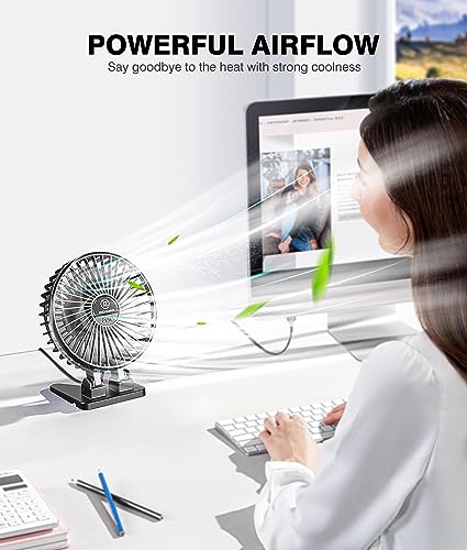 JZCreater USB Desk Fan, Mini Portable, 3 Speeds - Quiet Personal Cooling Fan for Home Desktop Office Travel Bedroom, Deep Black (2Pack) - color: Deep Black 2Pack