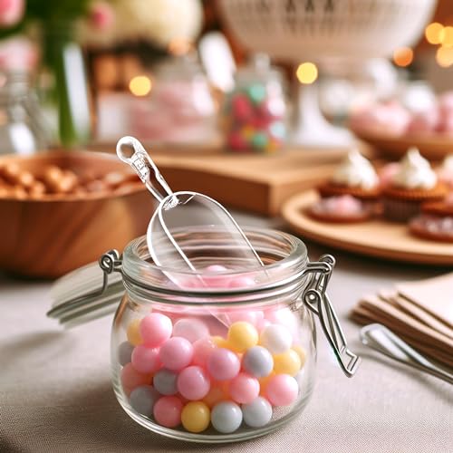 Elsa - 5-Ounce Plastic Ice Scoops (Set of 4), Plastic Utility Scoops, BPA-Free, Food-Grade, Shatter-Proof, Good for Kitchen and Restaurant, Perfect for Home and Commercial Use - style: 5 oz, 4-Pack