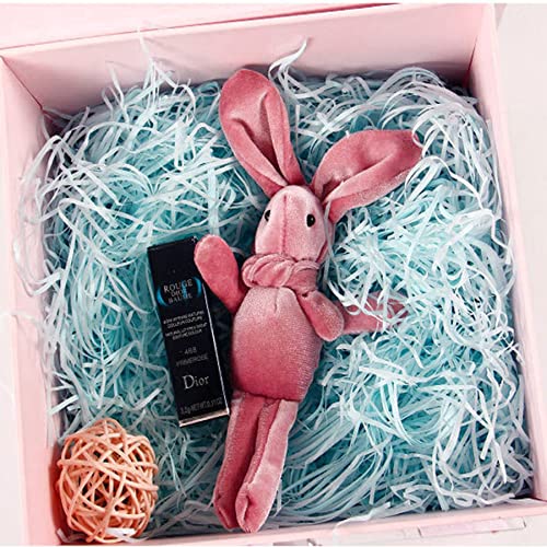 PEVOGON Blue Easter Grass Filler Paper Shreds for Easter Basket Gift Packaging Filling Egg Stuffer Party Supplies Decoration, 200G - color: Blue