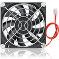 GDSTIME 80mm x 15mm 24V 2Pin DC Brushless Cooling Slim Computer PC Case Fan | for 3D Printer Motherboard Power Supply, Incubator, Electronics Enclosure Ventilation - 80x80x15mm, 8015 - size: 80x15mm
