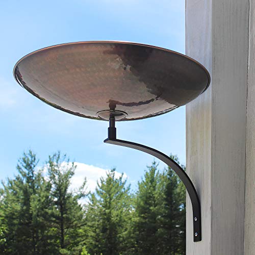 Achla Designs Burnt Copper Birdbath Bowl - color: Burnt Copper, Black