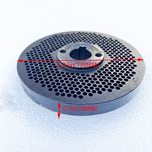 INTSUPERMAI Only 2MM Plate of Farm Animal Pellet Mill Machine Chicken Duck Feed Pellet Mill Machine without body - size: 2MM