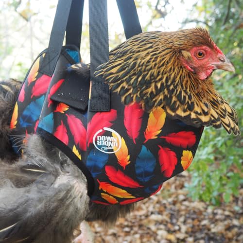 DOWN UNDER OUTDOORS Chicken Carrier Sling Holder Bag with Handle (Medium) | Chicken Accessories for Foot Treatment, Medic, Leg Injuries, Bumblefoot, Poultry Farm Carrying, Transport, Three Sizes - size: 9.5"L x 1.0"W x 12.0"H