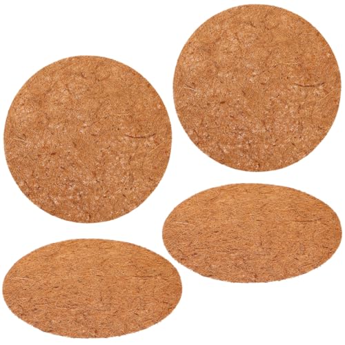 TOYANDONA 4 Pack Chicken Nesting Pads Coconut Fiber Egg Cushions for Coop Nesting Box Pads for Laying Hens Reusable Pet Nest Supplies for Rabbits Birds Cats and Dogs 11.81 X 11.81 X 0.35 in
