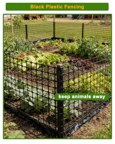 Chicken Wire Fencing - Plastic Chicken Wire Mesh Fence Netting for Garden | 16IN * 33FT Chicken Wire for Garden, Plastic Wire Mesh Roll For Chicken Coop, Garden Balcony, Pet, Plastic Netting for Garden - size: 16IN * 33FT