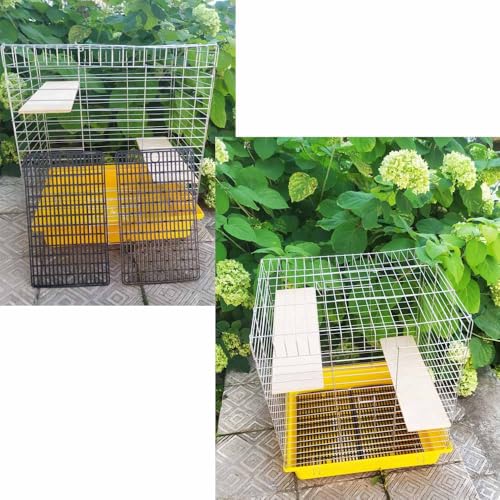 Plastic Mesh Tray for Dogs & Cats (2 Pack) – Anti-Leak Crate Floor Grid, Cage Liner for Travel Carriers, Breathable Hygienic Base, Cut-to-Size PP Plastic (Small Size 15.7x9.4 in) (2)