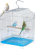 Small Bird Cage, Lightweight Foldable Hanging Cage with Removable Tray | Easy to carry and clean, ideal for travel, outings and vet visits with parakeets, canaries, lovebirds and finches. - size: 13.0"L x 11.8"W x 17.7"H
