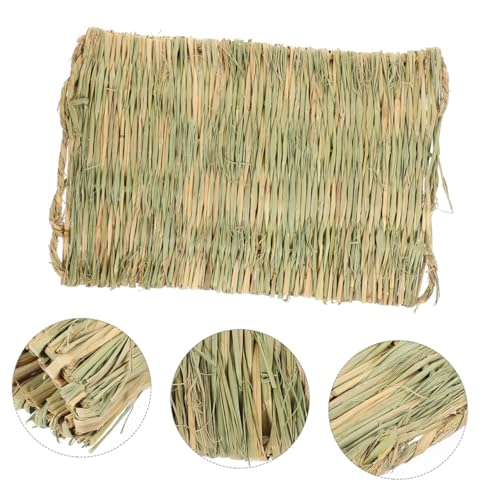 BESPORTBLE Chicken Nesting Pad Straw Mat Poultry Nest Box Liner Chicken Coop Straw Woven Mat Natural Nesting Pads for Eggs