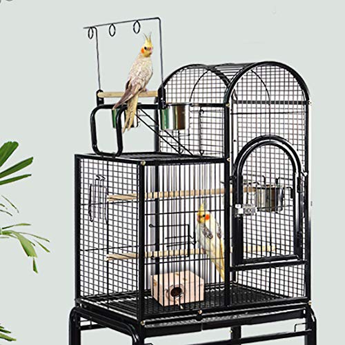 Parakeet Nesting Box, Bird Nest Breeding Box Cage Wood House for Finch Lovebirds Cockatiel Budgie Conure Parrot (M:9.8"×5.1"×5.3") - size: Medium: 9.8" x 5.1" x 5.3"