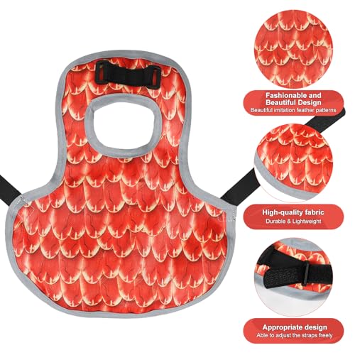 3 Pcs Chicken Saddle for Hens with Wing Protector, Chicken Apron & Vest Jacket with Adjustable Straps, Oxford Waterproof Fabric, Protective Gear Against Pecking and Feather Damage
