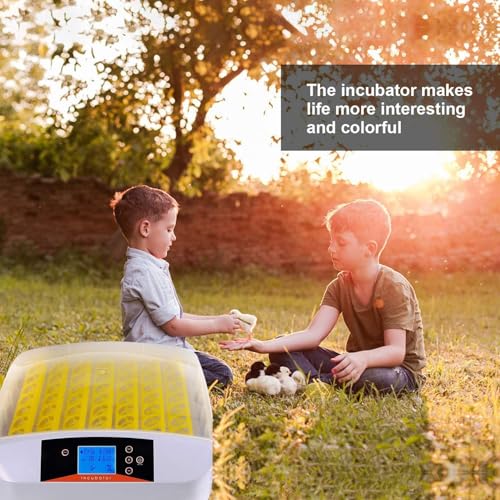 55 Egg Incubator with Auto Turner & Humidity Control 360° View | High Hatch Rate Poultry Hatcher for Chicken Duck Quail, Ideal for Farm & Home Breeding - size: 55 Egg