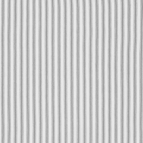 Alloy Gray and White Ticking Stripe Hanging Kitchen Dish Hand Towel Cotton with Button Accent, Set of 2 - color: Alloy Gray