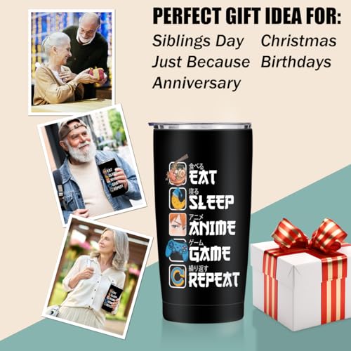 Jztco Anime Gifts Anime Merch 20 oz Tumbler Kawaii Stuff Game Animes Stuff | Manga Coffee Mug Funny Insulated Tumblers Thermal Cup for Birthday Japanese Gifts for Animes Game Lovers Fans Women Men Girls - color: Multi 1303