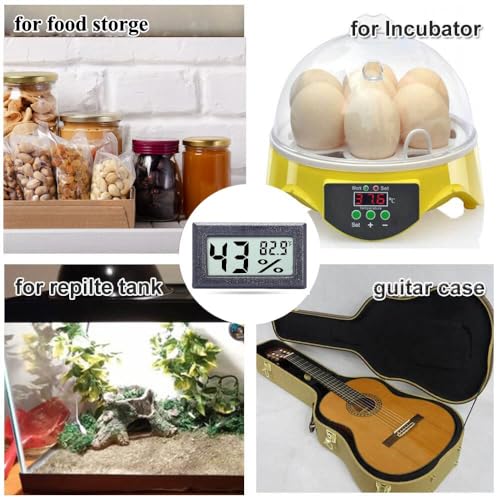 Goabroa Mini Hygrometer Thermometer Digital Indoor Humidity Gauge Monitor with Temperature Meter Sensor Fahrenheit (℉)
