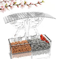 Window Bird feeders with Strong Suction Cups Butterfly-Shaped Design,Window Mount Bird feeders for Cats, Acrylic Clear Wild Bird feeders for Outdoors Squirrel Proof,Butterfly House,Garden Decor
