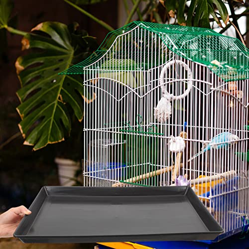 Ipetboom Dog Crate Tray Replacement 2 Pcs Dog Crate Pans Replacement Tray Plastic Bottom Kennel for Pet Cages s Kennels s Cat Rabbit Black Large - size: 44x29cm