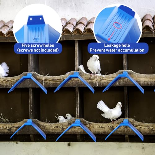 16pcs Pigeon Supplies Set 4pcs Pigeon Nest Bowl with 4pcs Coconut Palm Mat Nest Box Pads 8pcs Dove Rest Stand Pet Cage Supplies for Racing Pigeons Doves Quails Small Birds