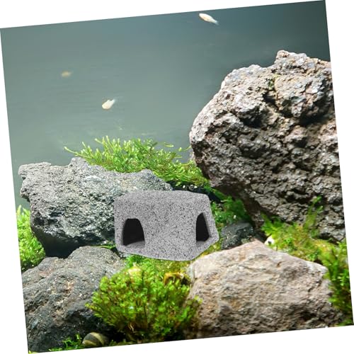 GALPADA Betta Fish Decor Stackable Rocks Aquarium Shelter for Shrimp Lizards Betta Durable Stone Ornaments Mimicking Natural Caves for Versatile Use Fish Tanks