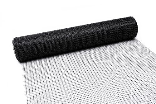 Tenax Deer Netting - Heavy Duty, 7ft Netting for Gardens - 7 Ft x 100 Ft - Black Polypropylene - size: 7 Feet by 100 Feet