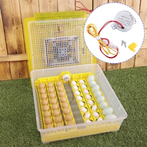 Joyzan Egg Turner Motor, AC Chicken Rotator Incubator Small Hatching Tool | Automatic Turntable Guide Accessory Connector CW CCW Dual Working Modes for Incubating Electric Ducks Goose Birds Tray Quail