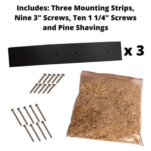 Barn Owl Nesting Box: Do It Yourself Assembly Kit Owl House- Build Your Own Barn Owl Box - Screws, Mounting Hardware, Instructions and Nesting Material Included