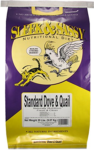 SLEEK & SASSY Dove & Quail Bird Food (20 lbs.) - size: 20 Pound (Pack of 1)