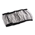 Bird Cage Seed Catcher Seeds Guard Parrot Nylon Mesh Net Cover Stretchy Shell Skirt Traps Cage Basket Soft Airy (Black) - color: Black, size: 20.0"L x 10.0"W x 1.0"H