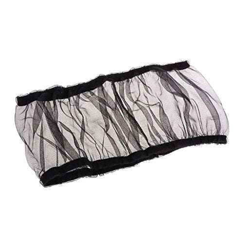 Bird Cage Seed Catcher Seeds Guard Parrot Nylon Mesh Net Cover Stretchy Shell Skirt Traps Cage Basket Soft Airy (Black) - color: Black, size: 20.0"L x 10.0"W x 1.0"H