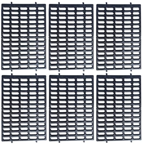 Rabbit and Small Animal Cage Resting Mat for Wire Floored Cages 6pk Black - color: Black