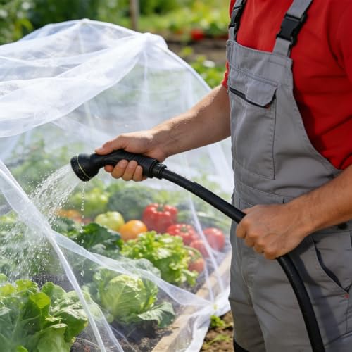 Garden Netting, 8'x10' Plant Netting Pest Barrier Bird Mosquito Net for Garden Protection, Garden Plant Cover Row Cover Raised Bed Screen Mesh for Vegetables Fruits Flowers Crops Plants Greenhouse - size: 8ft x 10ft