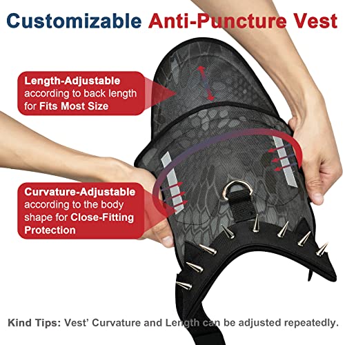 Dog Protection Vest Harness Built-in Bendable Lightweight Steel Plate Against Attacks by Coyote, Hawk, Raptor, and Birds of Prey - size: Small