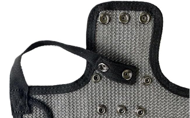 DOWN UNDER OUTDOORS 2 Extra Large & Extra Long Chicken Saddles Grey Mesh | Adjustable Straps, Chicken Apron, Poultry Saver, Pet Supplies, Including Shoulder Cover, Heavy Duty Shade Cloth Mesh - color: Dark Grey