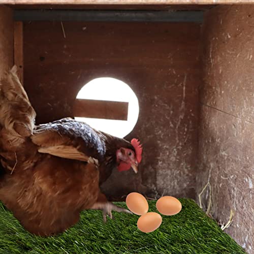 8PCS Chicken Nesting Pads for Laying Eggs,Washable Nest Box Pads Reusable Grass Mat Green Artificial Chicken Coop Liner Bedding for Hen,Chick,Duck - color: Green