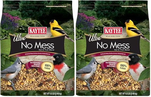 Kaytee Wild Bird Food, 5.5 Pound | Waste Free | Nut and Fruit Blend | For Multiple Bird Species | Pack of 2 - size: 5.5 Pound (Pack of 2)