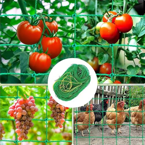 Trellis Netting for Climbing Plants - Heavy Duty Garden Trellis Netting for Cucumber, Vine, Fruits & Vegetables Tomato Plants Trellis Net, Climbing Vining Plants (1 Pack 7 x 10Ft)