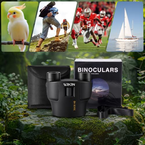 20X30 Compact Binoculars for Adults Bird Watching Travel, Black | High Power, Low Light Vision, Large Eyepiece Easy Focus for Sightseeing Hiking Camping Cruise Concert - color: Black