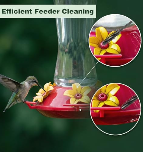 21 Pcs Hummingbird Feeder Brushes for Cleaning, Hummingbird Feeder Cleaner | for Bird Feeders Bottles Jars Keyboards Kettles, Portable Cleaning Brushes Kit