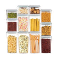 Airtight Food Storage Container with One-Touch Lid, 12-Piece Set (1.3, 2.1, 2.9, 3.6 QT* 3) Stackable Durable BPA-Free for Baking Supplies, Pasta & Systematic Bulk Organization - color: 12 Pcs Set