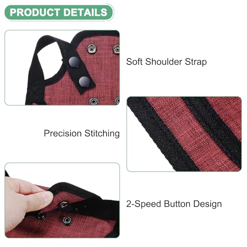 M METERXITY 4-Pack Premium Chicken Saddle, 25.4cm/10" Hens Saddle with Adjustable Strap Birds Feather Protector for Back and Sides Poultry Saver for Hens and Roosters [Red,Blue Each 2] - color: Red,Blue