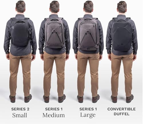 Knack Small Series 2 Laptop Backpack Fits up to 16 Inch Laptops - Knack Bags Carry-On Backpack, TSA Approved, Expandable Travel Backpacks With 2 Day Outfit Capacity, Midnight Black - color: Black, size: Small