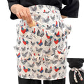 Egg Apron, Egg Collecting Apron with 12 Pockets for Fresh Eggs - Gathering Eggs from Chickens, Ducks, and Geese - color: White